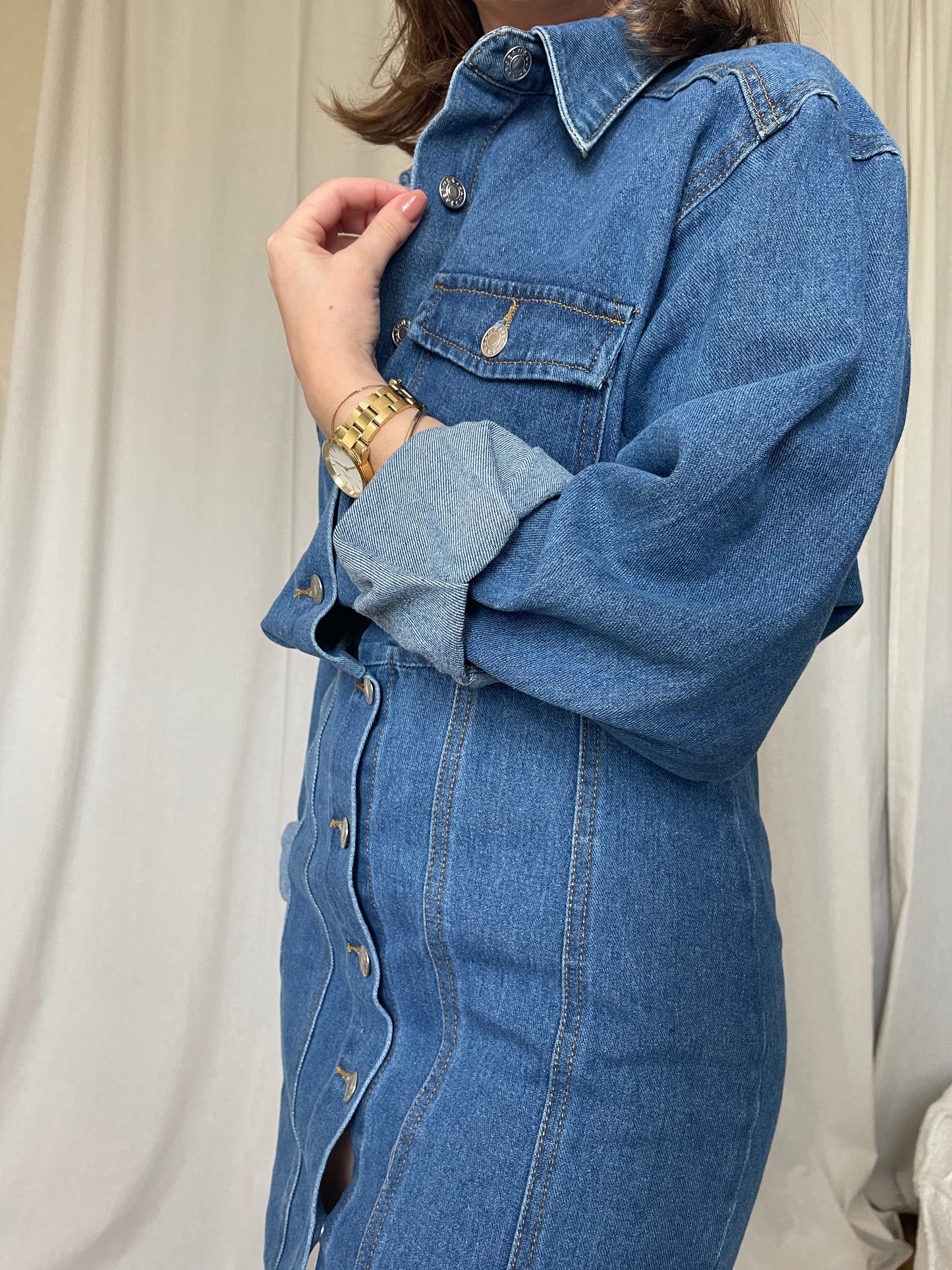 Robe courte en jean "Ella"