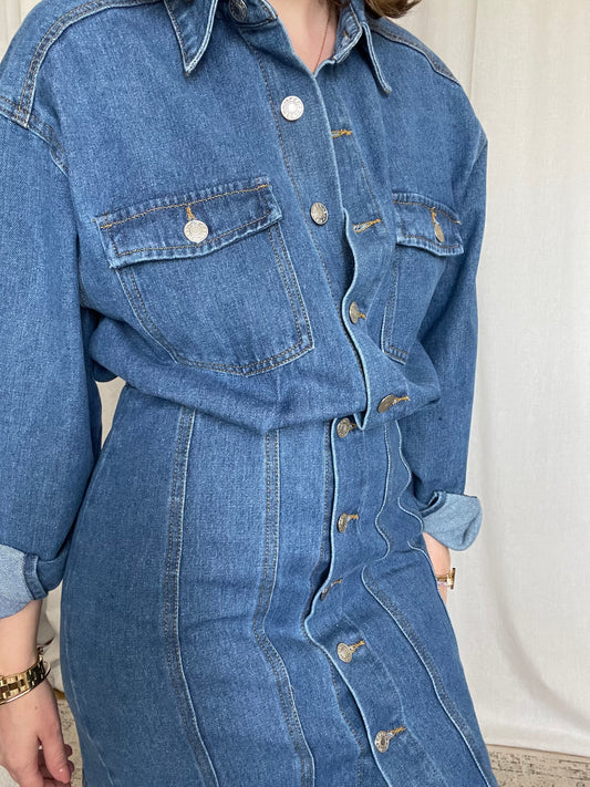 Robe courte en jean "Ella"