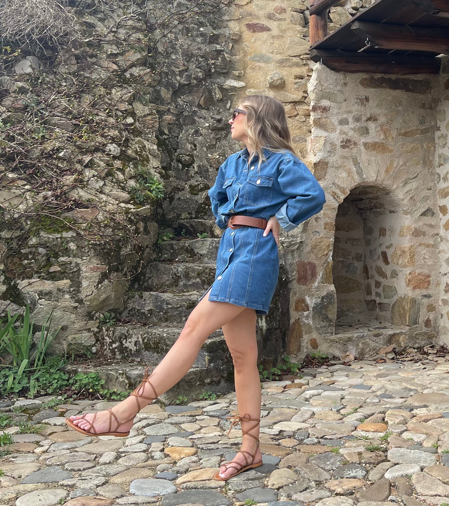 Robe courte en jean "Ella"