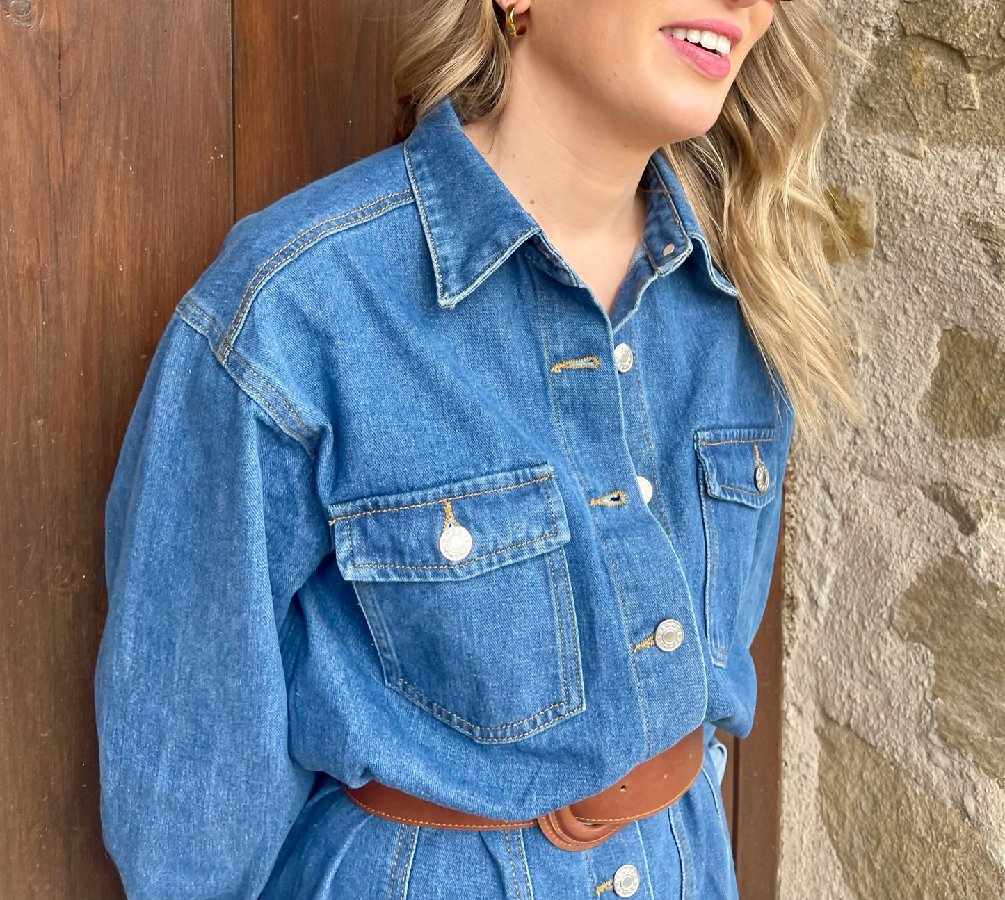 Robe courte en jean "Ella"